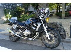 カワサキ　ＢＡＬＩＵＳ−II　ＺＲ２５０Ｂ　プチやんちゃカスタム　ＲＰＭマフラー　風防　ブラック　キャブ車　水冷４気筒エンジン