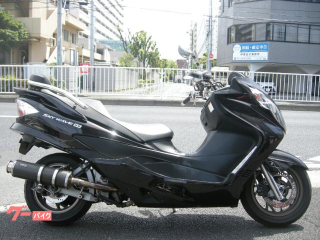 スカイウェイブ２５０　ＳＳ　ＣＪ４６Ａ　　ＦＩ　　ビームスマフラー　バッグレスト