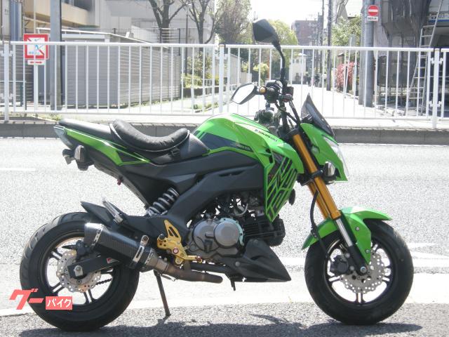 Z125PRO BR125H FI カスタムマフラー バックステップ フェンダーレス