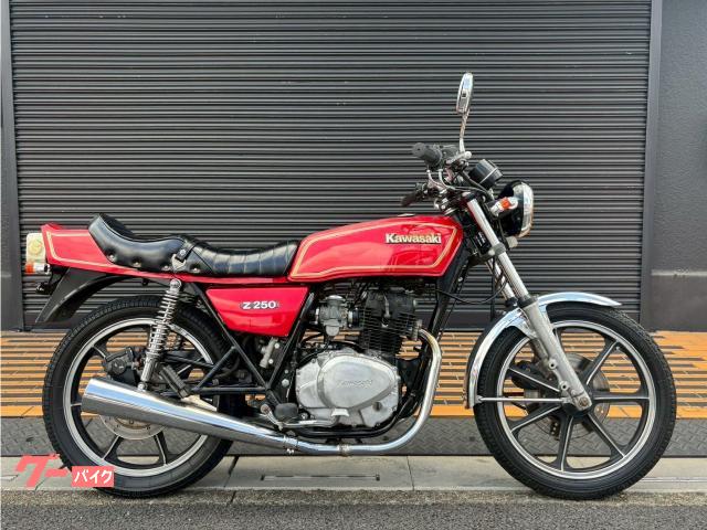 Ｚ２５０ＦＴ　空冷２気筒　セル付き　キック付き　マーシャルヘッドライト　メッキフロントフェンダー　社外ウインカー　社外ミラー