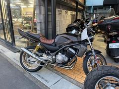 カワサキ　ＢＡＬＩＵＳ−II　カスタム　スタビライザー付きスイングアーム　社外マフラー　スーパーコルサ　Ｎｅｗカスタムペイント