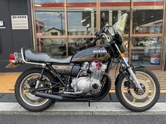 スズキ　ＧＳ７５０Ｅ　社外ショート管　当時物コニーサス　旭黄ばみ風防　タックロール　ＵＰハンドル　ダブルディスク　ホイールＮｅｗペイント済
