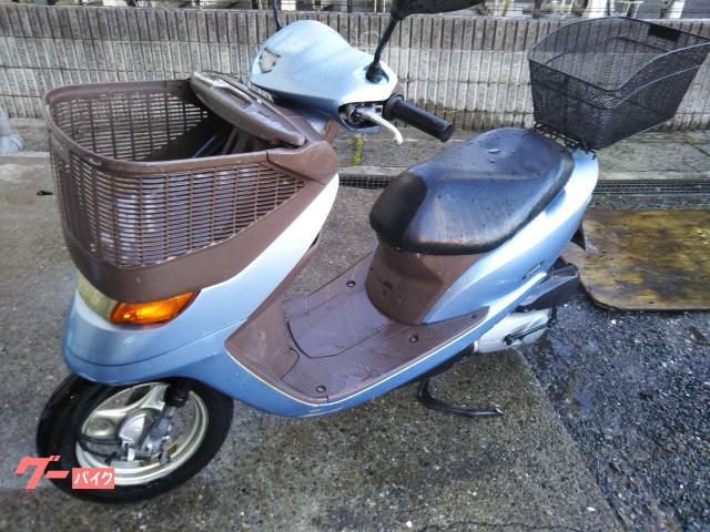 配送可&即乗り可] HONDA ディオチェスタ 緑 原付 バイク AF62 前カゴ