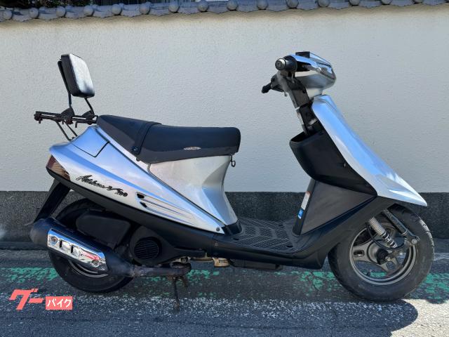 アドレスV100前期型バッテリー新品 プラグエアクリ新品 シート張り替え済 リアタイヤ新古 前期型フルパワー キャブレター清掃