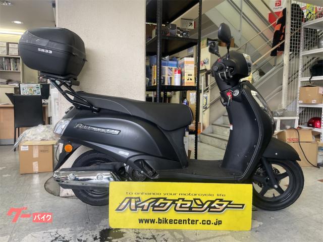アドレス１２５　ＤＰ１２Ｈ　マットブラック　２０２３年モデル　リアボックス付