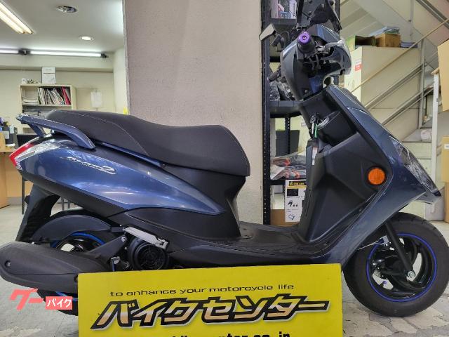 ヤマハ AXIS Z ブルー 2017 社外LEDバルブ スクリーン装備