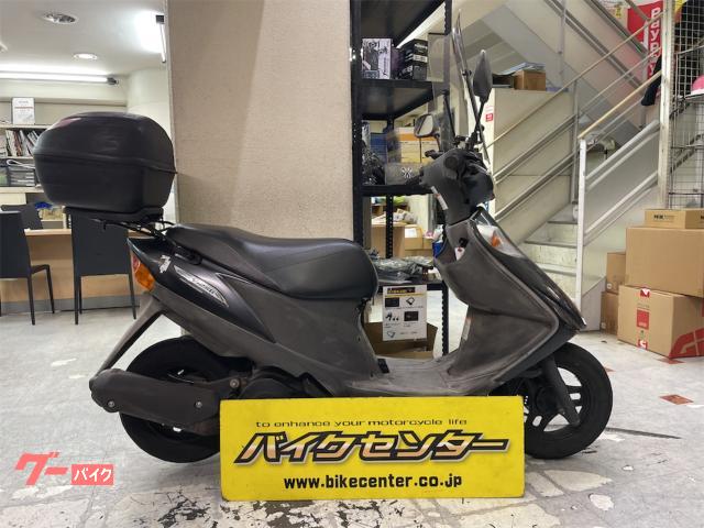 アドレスＶ１２５Ｇ　ＣＦ４６Ａ型　ガンメタ　スクリーン　リアボックス付き