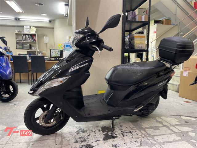 スズキ アドレス125 DT11A ブラック リアボックス付き