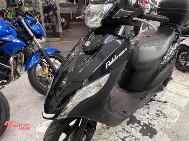 スズキ アドレス125 DT11A ブラック リアボックス付き