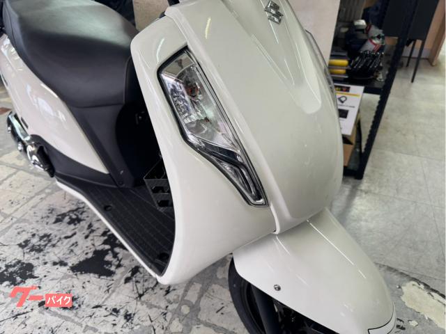 スズキ アドレス125 DP12H型 ホワイト 純正リアキャリア