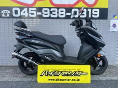 スズキ　バーグマンストリート１２５ＥＸ　ＥＡ２３Ｍ　マットブラック　バックレスト　社外マフラー付き