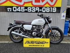 ホンダ　ＧＢ３５０　マットホワイト　２０２３式　バーエンドミラー　空冷単気筒　セルツキ４ストインジェクションＭＴ