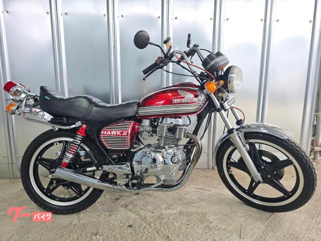 ホークIIＣＢ４００Ｔ　６速　カスタムペイント／シビエ／大川シート／ショート管／メッキカバー／３８０テール／絞りハン／アルフィン等