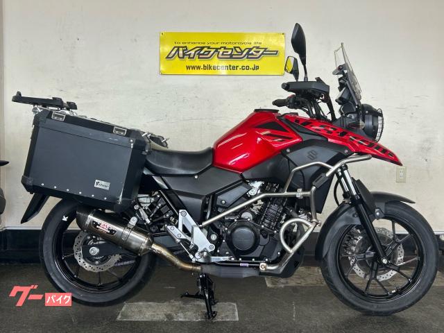 Ｖ−ストローム２５０　２０１７年モデル　ダイヤモンドレッドメタリック　６速ＭＴ　ヨシムラマフラー　グリップヒーター　パニアケース