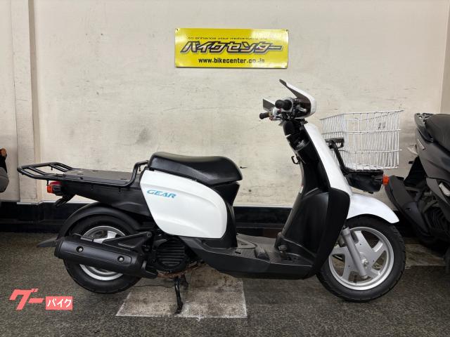 GEAR 2017年モデル ホワイト UA08J型 大型リアキャリア サイドスタンド インジェクション