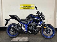 ヤマハ　ＭＴ−２５　２０１８年モデル　ディープパープリッシュブルーメタリック　６速ＭＴ　ケミモトバックステップ　エンジンスライダー