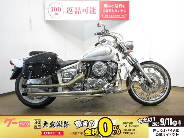 ドラッグスター４００／ＶＨ０１Ｊ型／キャブレターモデル／デイトナ製スラッシュカットマフラー／サイドバック＆サイドバックサポート装備