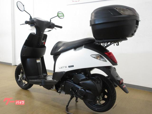⭐スズキレッツ4　CA45A　黒　FI車　リアキャリア付きモデル　メーター白パネル スズキ純正互換 リアキャリア レッツ4 ブラック 黒 取っ手付き / Let