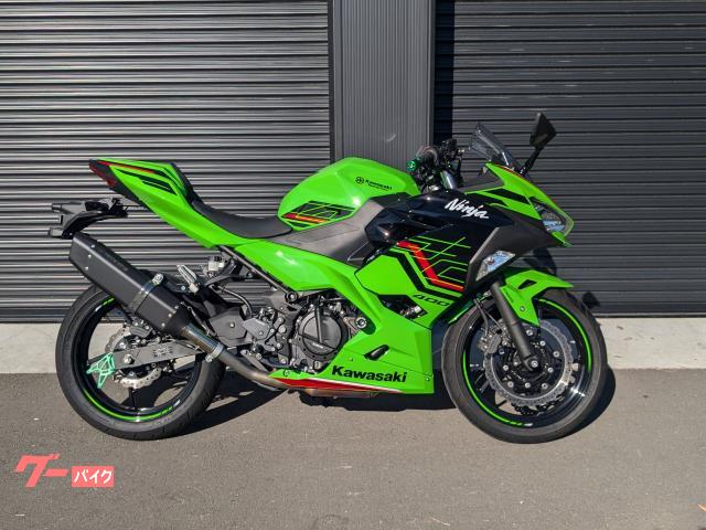 Ｎｉｎｊａ　４００　２０２３年モデル　トリックスター製マフラー＆バックステップ＆各スライダー付　ＥＴＣ２．０