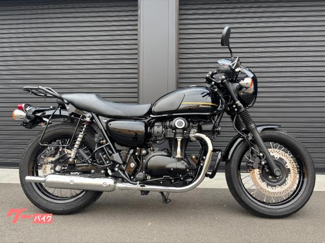 Ｗ８００　カフェ　ミツバＥＤＲ−２１ドライブレコーダー　リアキャリア　サイドバック　エンジンガード　ハンドルアップスペーサー
