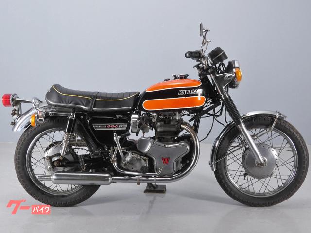 カワサキ Ｗ１ＳＡ　Ｗ１Ｆ　１９７１年モデル　左チェンジ　フロント１９インチ　ツインキャブの画像（埼玉県