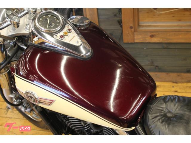 カワサキ バルカン４００クラシック　１９９７年　ＶＮ４００Ａ型　コブラシート　スラッシュカットマフラー　サイドバッグ　バックレストの画像（千葉県
