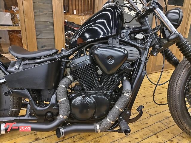 ホンダ スティード400 ブラックアウトフルカスタム ターン