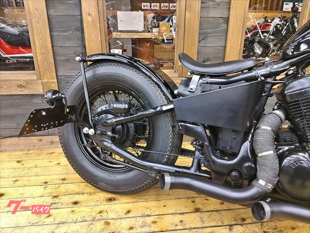 ホンダ スティード400 ブラックアウトフルカスタム ターン