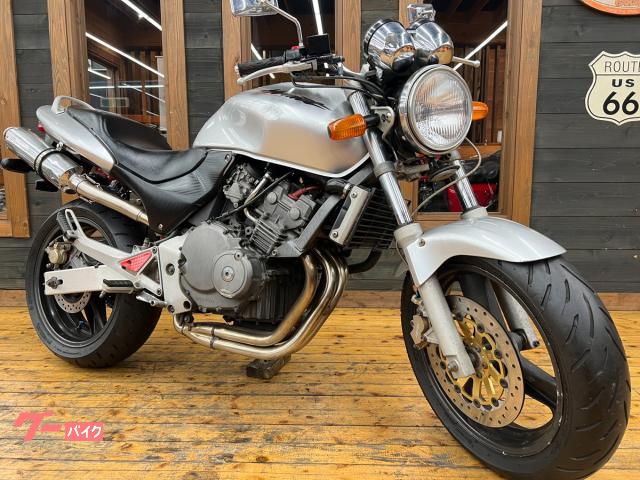 ＨＯＲＮＥＴ　１９９９年モデル　ＢＭＳスリップオンサイレンサー　メッシュブレーキホース