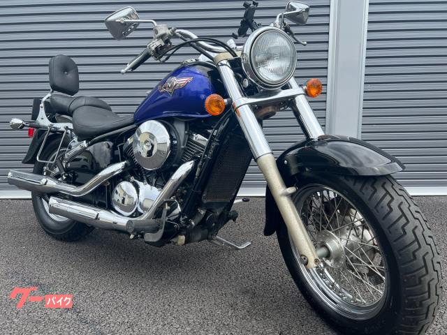 バルカン４００クラシック　１９９７年　ノーマル車　純正オプションバックレスト　サイドバッグサポート付