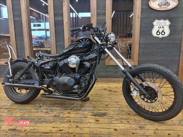 ＸＶ２５０ビラーゴ　ブラックアウト　フルカスタム　トリプルツリー　ロングフォーク　ＳＵクリーナー　スラッシュカットマフラー他多数