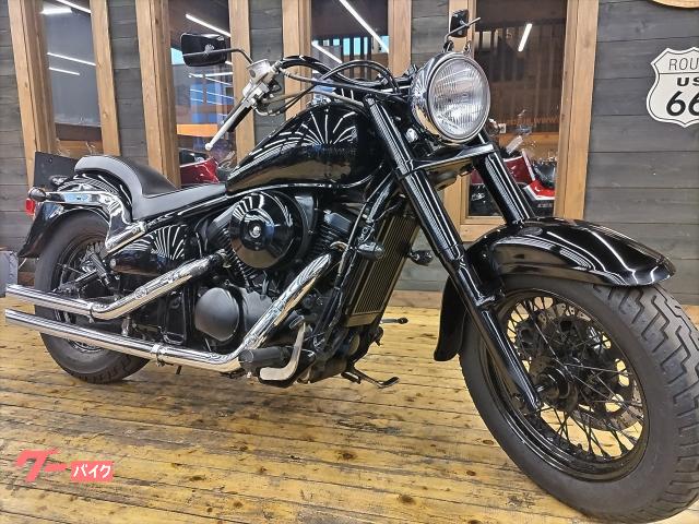 バルカン４００クラシック　１９９９年　ロングスラッシュカットマフラー　コブラシート　ブレットウィンカー　オールペイント