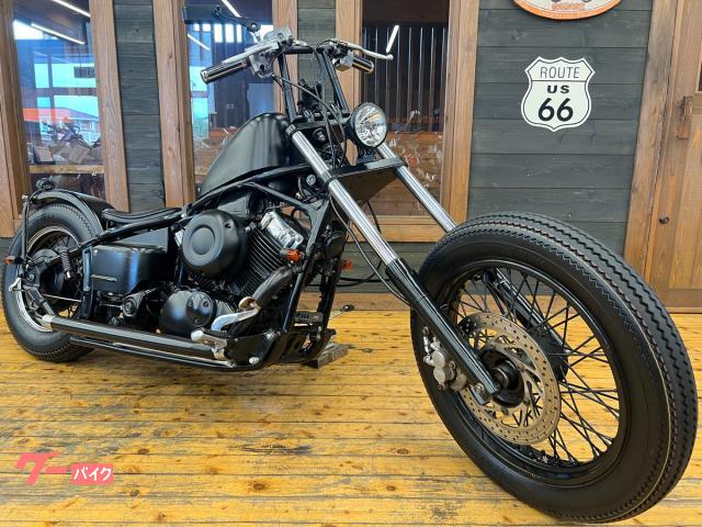 ドラッグスター４００　１９９６年　４ＴＲ型　ブラックアウトフルカスタム　左右出しドラッグパイプマフラー　スカチューン