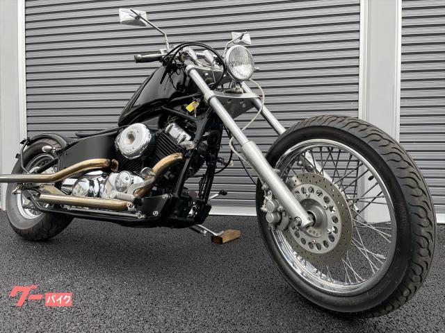 ドラッグスター４００　１９９７年　４ＴＲ型　スポタン　スラッシュカットマフラー　フラットフェンダー　トリプルツリー