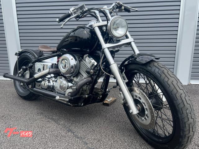 ドラッグスター４００　１９９６年　４ＴＲ型　トラッカーハンドル　ロングポスト　ドラッグパイプマフラー　ソロシート