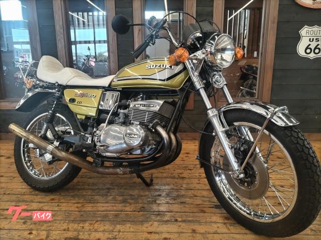ＧＴ３８０　ＫＩＮＧ管マフラー　チョビ三タックロールシート　一番絞りハンドル　リアキャリア　Ｚ２ミラー　フルカスタム車