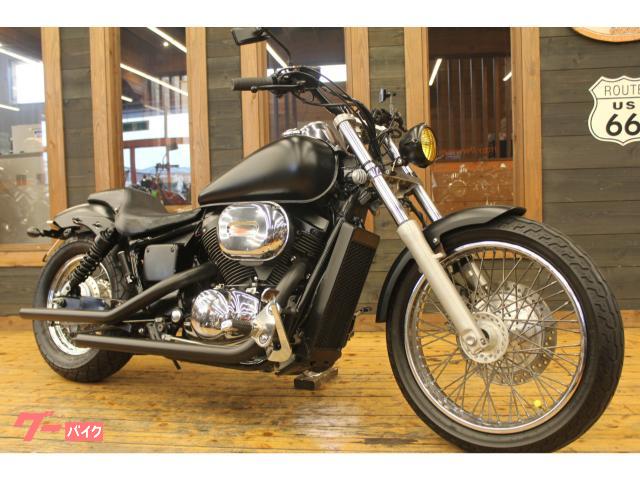 シャドウスラッシャー　ＮＣ４０型　２０００年モデル　ショットガンマフラー　マッドブラックオールペイント　カスタムアメリカン