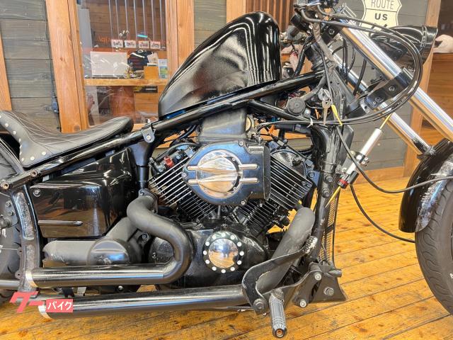 ヤマハ ドラッグスター400 フルカスタム ブラックアウト トリプル