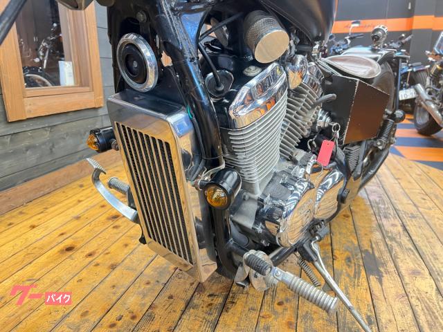 ホンダ スティード400 チョッパーカスタム トリプルツリー ロング