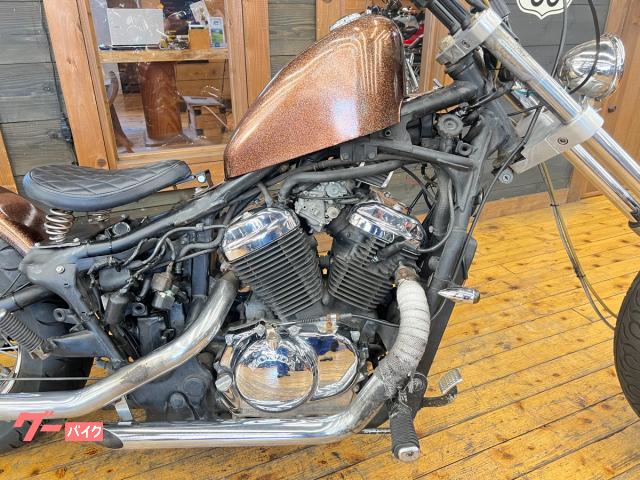【チョッパー】スティード400 トリプルツリー　12° ホンダ スティード400 チョッパーフルカスタム カスタムペイント済