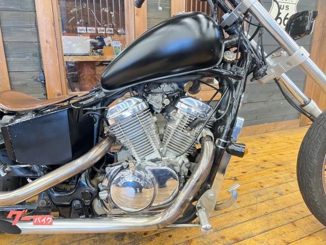 ホンダ スティード400 チョッパーカスタム トリプルツリー ロング