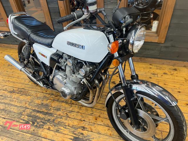 スズキ　GS750 GS750E シート　白　程度良 スズキ GS750E 1979年モデル タックロールシート タンデム