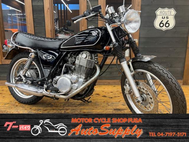 SR400 2002年 RH01J キャプトンマフラー タックロールシート ショートメッキフェンダー フォークブーツ タコメーター