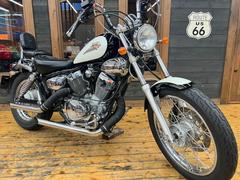 ヤマハ　ＸＶ２５０ビラーゴＳ　プルバックハンドル仕様　スラッシュカットマフラー　純正バックレスト