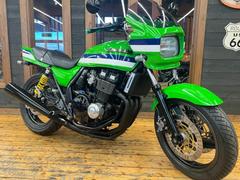 カワサキ　ＺＲＸ４００　１９９６年　コンチネンタルハンドル　前後丸形ヨーロピアンウインカー　フェンダーレス　ライムグリーン