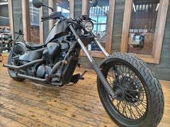ホンダ　スティード４００　ブラックアウトカスタム　エグリタンク　ダイヤカットシート　ワンオフシーシーバー　トリプルツリー　フォーク延長加工