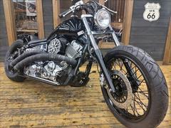 ヤマハ　ドラッグスター４００　ニューロッドスタイルカスタム　ストレッチタンク＆リアフェンダー　ベントマフラー　ＬＥＤテール＆ウィンカー他