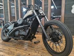 カワサキ　バルカン４００　フルカスタム　ブラックアウト　スポタン　ラビットハンドル　前後ビンテージタイヤ　カスタム多数