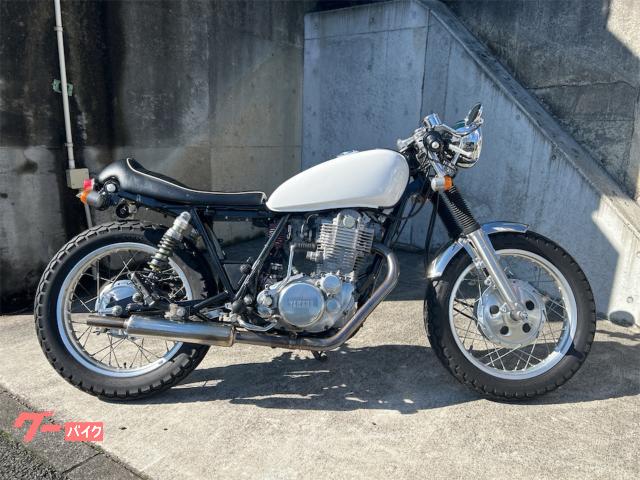 ＳＲ４００−２型カフェスタイルカスタム・ペイトン製シート・リアフェンダー付き・社外パーツ多数