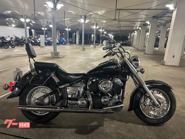 ドラッグスター４００クラシック　ＶＨ０１Ｊ　２ｉｎ１クラシックマフラー　バックレスト